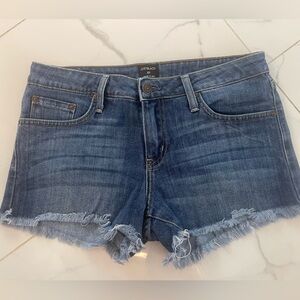 Just Black cutoff Jean shorts.